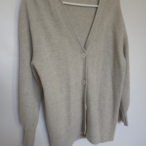 BABATON ARITZIA BESPOKE CARDIGAN WOMENS GRAY BUTTON DOWN (SMALL) - Picture 3 of 9